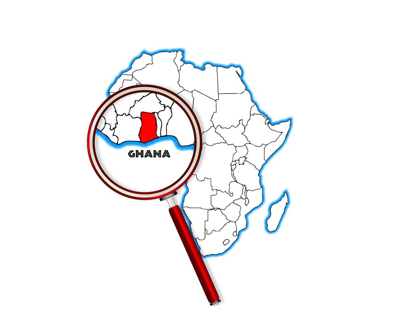 Ghana coverage map