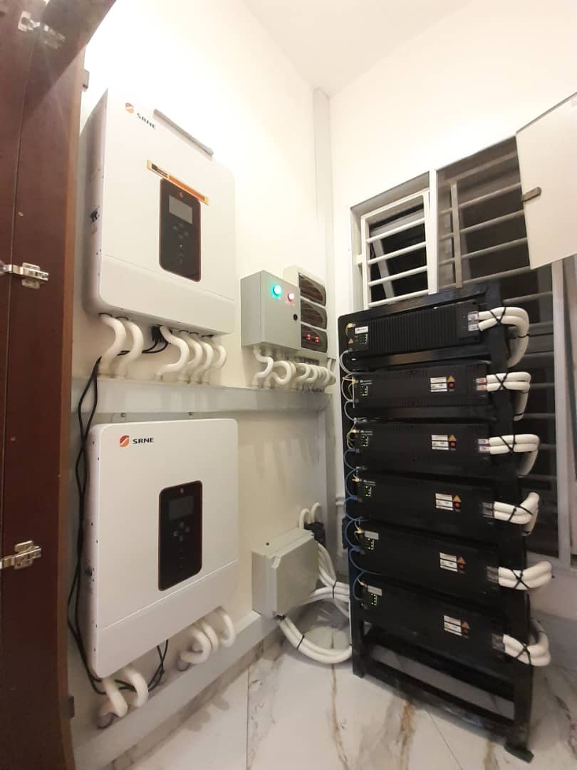 Solar inverter close-up