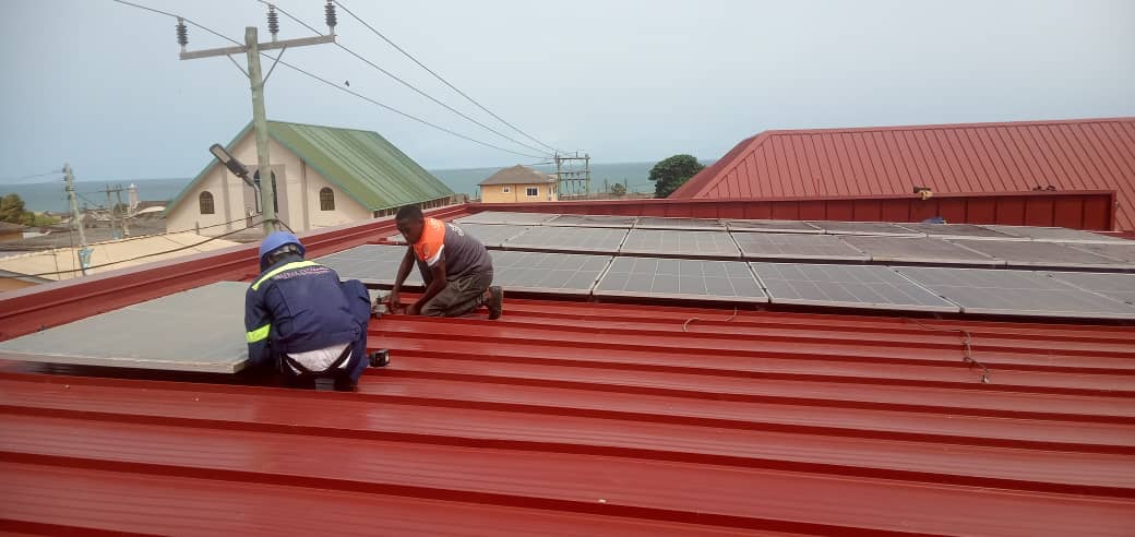 Solar installation at Low Cost Winneba