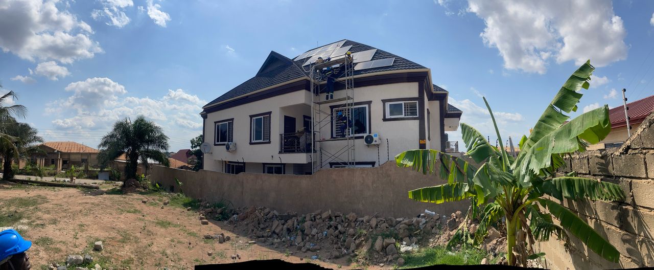 Solar installation at Olympics Arena Winneba