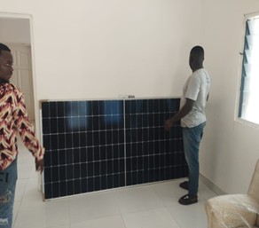 Dr. Mrs. Latipher Appiagyei solar project at Olympics Arena, Winneba - Central Region